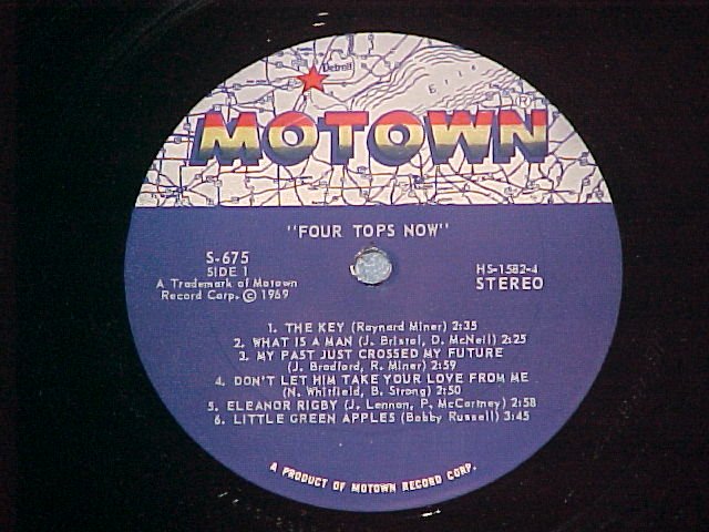 4 FOUR TOPS NOW--VG++ Stereo 1969 LP--Motown S-675