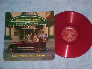 ANSON WEEKS-DANCIN WITH ANSON-1958 Red Vinyl LP-Fantasy