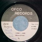 45-OHLSON AND FEDER (OF)-I DON'T CARE-Autograph-Private
