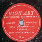 Armenian 78-HAIG OHANIAN ORCHESTRA-High Art(Highart) 10