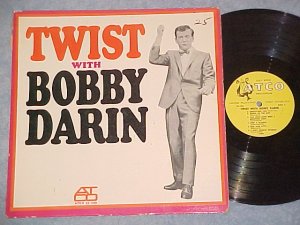 TWIST WITH BOBBY DARIN--VG+ 1961 LP-Yellow Harp Lbl--#2