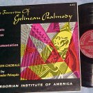 FAVORITES OF GELINEAU PSALMODY--Gregorian Institute LP