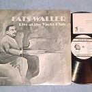 FATS WALLER LIVE AT THE YACHT CLUB-NM 1983 LP--GOJ-1029