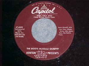45-BOOTS MUSSULLI QUARTET-DIGA DIGA DOO-1954-Capitol-NM
