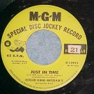 Promo 45-ROGER KING MOZIAN-JUST IN TIME-1960-MGM K12921