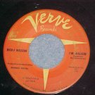 45--RICKY NELSON--I'M WALKIN'-1957--Verve--Orange label