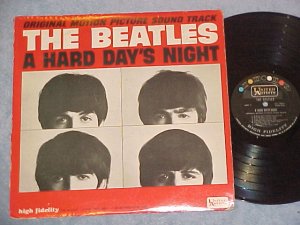 BEATLES-A HARD DAY'S NIGHT-'64 Sdk LP-RCA Pressing-RARE
