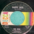 45--THE WHO--HAPPY JACK/WHISKEY MAN--1967--Decca 32114