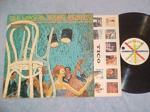 DEE LAWSON--'ROUND MIDNIGHT--1958 LP on Roulette