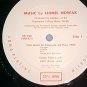 BENNINGTON COLLEGE FACULTY/LIONEL NOWAK-NM'63 LP~No Jkt