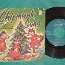 45 w/PS--THE CHIPMUNKS-THE CHRISTMAS SONG--1959-Liberty