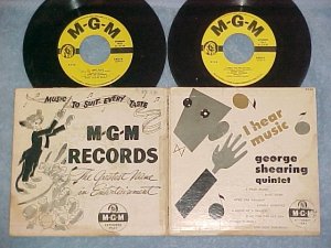 Dbl EP w/PS-GEORGE SHEARING-I HEAR MUSIC-1953--MGM X155