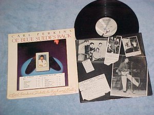 CARL PERKINS-OL' BLUE SUEDE'S BACK-1978 Promo LP on Jet