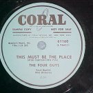 Promo 78--THE FOUR GUYS--OH HOW I LOVE-A YOU--Coral