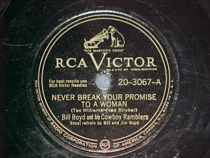 78-BILL BOYD-NEVER BREAK YOUR PROMISE..-1947-RCA Victor