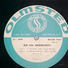BLUE COAL ANNOUNCEMENTS ~Mystery LP~ Olmstead,NYC~NoJkt