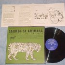 SOUNDS OF ANIMALS--Zoo and Farm-NM Folkways LP w/Insert
