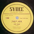 78--LEW BARI--HONESTLY/TAIN'T LOVE--Sydec 1307/8--VG++