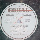 Promo 78-KENNY ROBERTS-DING DONG BELLS-1952-Coral 60696