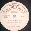 WL Promo 78-LILY ANN CAROL-LONESOME AND BLUE-RCA Victor