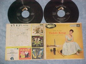 Dbl EP w/PS-TEDDI KING-BIDIN' MY TIME-1956-RCA EPB-1147