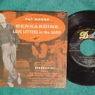 45 w/PS--PAT BOONE--BERNARDINE--1957--Dot 15570--VG++