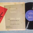 CHAPEL CHOIR-CONCERT FAVORITES-10" 50s LP-Capital Univ.