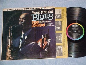 PLAS JOHNSON--MOOD FOR THE BLUES-Stereo 1961 LP-Capitol