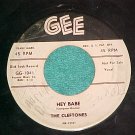 45--THE CLEFTONES--HEY BABE--1957--Gee 1041--WL Promo