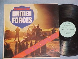 A SALUTE TO THE ARMED FORCES-VG+ LP-Coronet 289-Marches