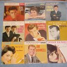 LOT of (9) 45rpm PICTURE SLEEVES:1958-1962-Rock 'N Roll