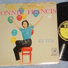 THE EXCITING CONNIE FRANCIS--1959 MGM LP--Yellow label