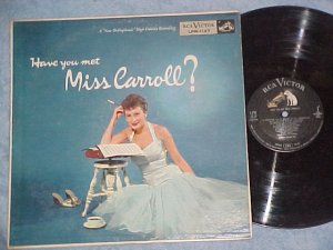 BARBARA CARROLL--HAVE YOU MET MISS CARROLL?-1956 RCA LP