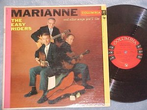 THE EASY RIDERS/TERRY GILKYSON-MARIANNE--NM/VG+ 1957 LP