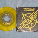 Yellow Vinyl 45 w/PS--STARZ--CHERRY BABY--1977--NM/VG+