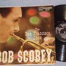 SAN FRANCISCO JAZZ OF BOB SCOBEY-1957 LP-Verve tpt logo