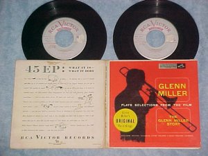 Dbl EP w/PS-GLENN MILLER STORY-...PLAYS SELECTIONS FILM