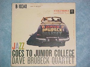 EP PS Only-DAVE BRUBECK-JAZZ GOES TO JUNIOR COLLEGE-VG+