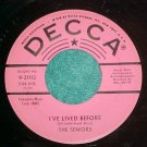 45-THE SENIORS-I'VE LIVED BEFORE-Decca 31112--Promo--NM