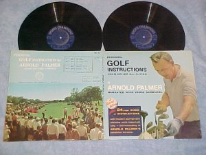 ARNOLD PALMER--GOLF INSTRUCTIONS--1962 Double LP w/Book