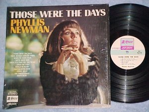 PHYLLIS NEWMAN-THOSE WERE THE DAYS-NM in shrink 1969 LP