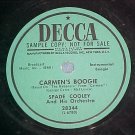 Promo 78-SPADE COOLEY-CARMEN'S BOOGIE-1952--Decca 28344