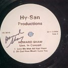 LLP (EP)--HOWARD SHAW LIVE, IN CONCERT--Autograph--VG+