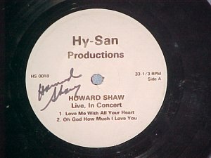 LLP (EP)--HOWARD SHAW LIVE, IN CONCERT--Autograph--VG+
