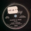 78-SONNY HOWARD-SILENCE & TEARS-1952-Mercury 5846--VG++