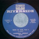 45-CANNONBALL ADDERLEY-SACK OF WOE-1960-Riverside--VG++