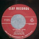45-GENE KRUPA TRIO--SEPTEMBER SONG-1954--Clef 89104--NM