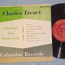 CHARLES TRENET--CHANSONS DES BOULEVARDS--10" 1951 LP