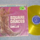 TEX DANIELS&HOE-DOWNERS--SQUARE DANCES-Stereo Yellow LP