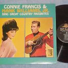 CONNIE FRANCIS&HANK WILLIAMS, JR SING COUNTRY FAVORITES